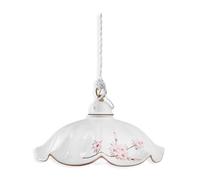Lampadario Classico Belluno Ceramica E Ottone Satinato Decorato 1 Luce E27