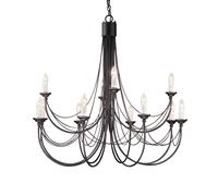Elstead Lighting Carisbrooke lampada sospesa x60 W nero CB12-BLACK