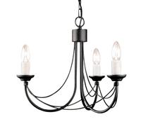 Elstead Lighting Carisbrooke lampada sospesa 3x60 W nero CB3-BLACK