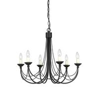 Elstead Lighting Carisbrooke lampada sospesa 6x60 W nero CB6-BLACK