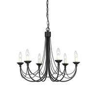 Elstead Lighting Carisbrooke lampada sospesa 6x60 W nero CB6-BLACK