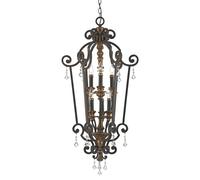 Lampadario Classico Marquette Acciaio Bronzo Heirloom 6 Luci E14