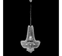 Bonetti Illumina Lampadario classico in metallo cromato con strass in cristallo [EEK: A++]
