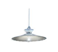 Lampadario Classico Ravenna Metallo E Ceramica Nero Sfumato Arg. 44Cm 1 Luce E27