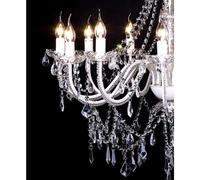 vidaXL Lampadario da Soffitto 12 Luci Cristalli Luce Pendente Lampada Sospesa
