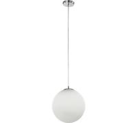 Lampadario con lampada a sospensione in vetro bianco diametro 30cm art.6344 Illuminazione moderna ideale per salone e cucina