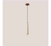 Lampadario con paralume cilindrico, lampada a sospensione a forma di ramo, moderna a in pietra grotta gialla,Plafoniera