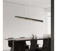 Lampadario con paralume in vetro lungo Decorazioni per la casa moderne Apparecchi di illuminazione a sospensione 3000-6500K Lampada a sospensione Lampada a sospensione in rame Apparecchio da applicare