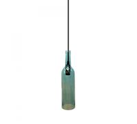 PORTALAMPADA E14 PENDENTE VETRO BOTTIGLIA BLU VT-7558-LED3768 V-TAC