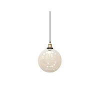 Lampadario con Portalampada E27 Vetro e Metallo Trasparente Diam 250