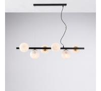 Lampadario Contemporaneo Adrian Metallo Nero Bronzo 6 Luci E14 [EEK: A++]