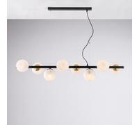 Lampadario Contemporaneo Adrian Metallo Nero Bronzo 8 Luci E14