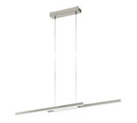 Lampadario Contemporaneo Fraioli-Z Alluminio Nichel 2 Luci Led 17W 4800Lm