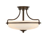 Lampadario Contemporaneo Griffin Metallo Bronzo Palladiano 3 Luci E27