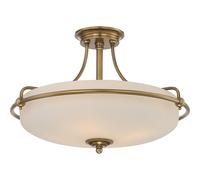 Lampadario Contemporaneo Griffin Metallo Ottone Anticato 4 Luci E27