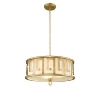 Lampadario Contemporaneo Lemuria Acciaio Oro Anticato 3 Luci E27