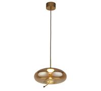 Lampadario Contemporaneo Lisbona Acciaio Ottone Vetro Led 6W 2700K
