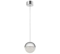 Lampadario Contemporaneo Moonlit Alluminio Cromo Lucido Led 20.9W