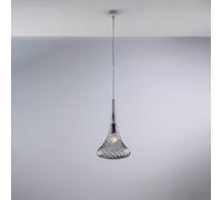 Lampadario Contemporaneo Nemesi Metallo Grigio Fumè 1 Luce E27