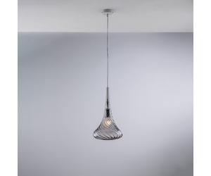 Lampadario Contemporaneo Nemesi Metallo Grigio Fumè 1 Luce E27