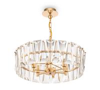 Lampadario Contemporaneo Puntes Metallo Oro 6 Luci