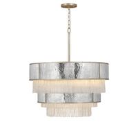 Lampadario Contemporaneo Reverie Acciaio Oro Champagne 12 Luci E14