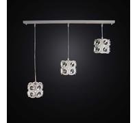 LAMPADARIO CONTEMPORANEO TAGLIO A LASER BIANCO E NERO A 3 LUCI BGA 2548/S3