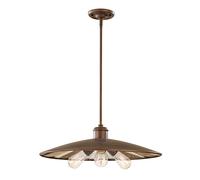 Lampadario Contemporaneo Urban Renewal Acciaio Bronzo Astral 3 Luci E27