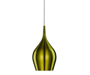 Lampadario Contemporaneo Vibrante Alluminio Verde 1 Luce E14
