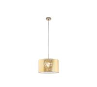 Lampadario Contemporaneo Viserbella 1 Luce Acciaio Ottone