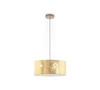 Lampadario Contemporaneo Viserbella 3 Luci Acciaio Ottone