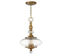 Lampadario Contemporaneo Wexley Acciaio Ottone Antico 3 Luci E14