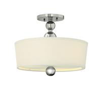 Lampadario Contemporaneo Zelda Acciaio Nichel Lucido Vetro 3 Luci E27