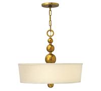 Lampadario Contemporaneo Zelda In Acciaio Ottone Vintage Vetro 3 Luci E27