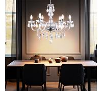 Lampadario Coprire Pendolo Appesa Luce Illuminazione Camera da Letto Cromo [EEK: Non valutato]