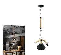 LAMPADARIO CORDA IN CANAPA PARALUME PORTALAMPADA E27 CAMPANA STILE RETRÒ