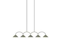 Lampadario Globen Lighting Curve 5 Verde