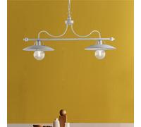 Lampadario da cucina bilanciere in ferro battuto 2 luci sala pranzo bon-382