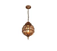 Lampadario da Esterno in Alluminio pressofuso, lampadario da Fattoria, Lampada a Sospensione da soffitto Impermeabile per Esterni, per corridoio, Padiglione, terrazza, Moderno, Bronzo