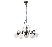 Lampadario da Interno E14 in Metallo Ruggine Anticato