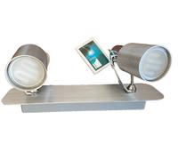 Lampadario da parete 2 faretti barra metallo luci fari da interno 9 W Eglo Sines [EEK: A]