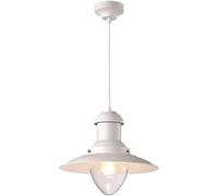 Lampadario da Pescatore Nautico Robusto E Durevole con Lampada A Sospensione Industriale retrò in Vetro Trasparente Lampadario Geometrico in Metallo Illuminazione Dell'isola della Cuc, White