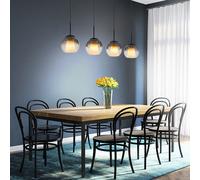 Lampadario Da Pranzo Hängelampe E27 Cristalli Fumè BigLight [EEK: Non valutato]