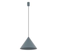 Lampadario Da Pranzo In Metallo Con Ombra Blu GU10 Ø35 Cm A Cono
