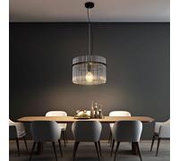 Lampadario Da Pranzo Lampada A Sospensione Lampada Da Cucina Vetro Fumè H 150 CM [EEK: Non valutato]