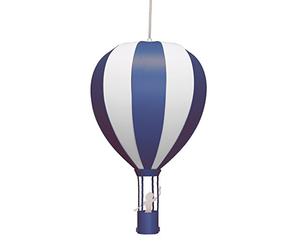 Lampadario da soffitto, a forma di mongolfiera, per bambino, colore: Blu