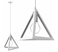 LAMPADARIO DA SOFFITTO A SOSPENSIONE FORMA TRIANGOLO 3D PORTA LAMPADINA E27 BIAN [EEK: A]