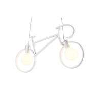 Lampadario da soffitto Bicicletta Vintage Bianco 2 x E27 M LEDME