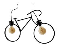 Lampadario da soffitto Bicicletta Vintage Nero 2 x E27 M LEDME