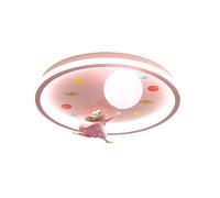 Lampadario da soffitto blu e rosa con LED, lampada a cartone animato, illuminazione creativa a tema pianeta per camera da letto, soggiorno, sala da pranzo, cucina - Rubinetti domestici blu e bianchi